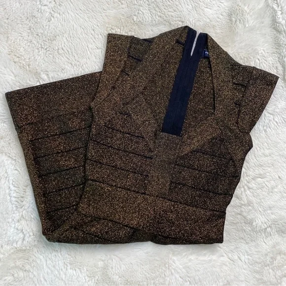 French Connection Danni Crepe Bandage Heath Dress - Picture 3 of 13